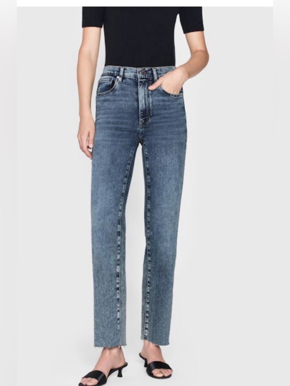FRAME LE SLEEK STRAIGHT IN ROWLEY RAW FRAY